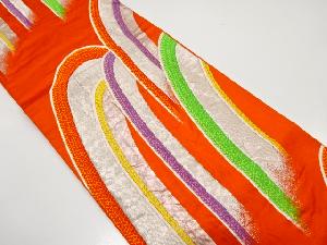 アンティーク　組紐に滝模様織り出し袋帯（材料）